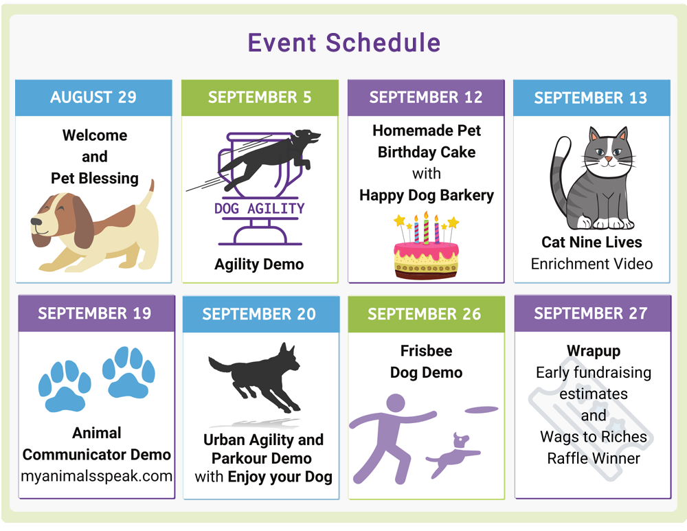 Bark20 Event Schedule